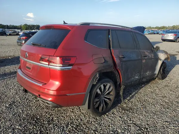 1V2CR2CA4MC570847 — 2021 Volkswagen Atlas, фото 3 с аукциона Copart 02.10.2026, Пожар