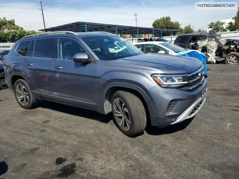 2021 Volkswagen Atlas Sel Premium VIN 1V2TR2CA8MC571421 фото 4