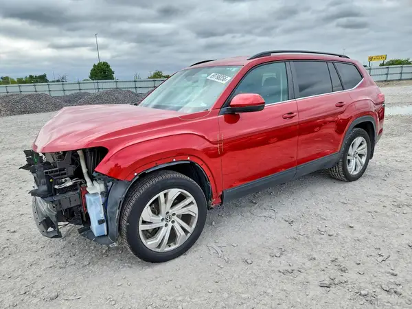 1V2HR2CA8MC533483 — 2021 Volkswagen Atlas, Передняя часть (Front End), фото до ремонта