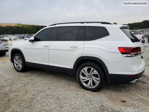 2021 Volkswagen Atlas Se VIN 1V2JP2CA4MC524254 фото 2