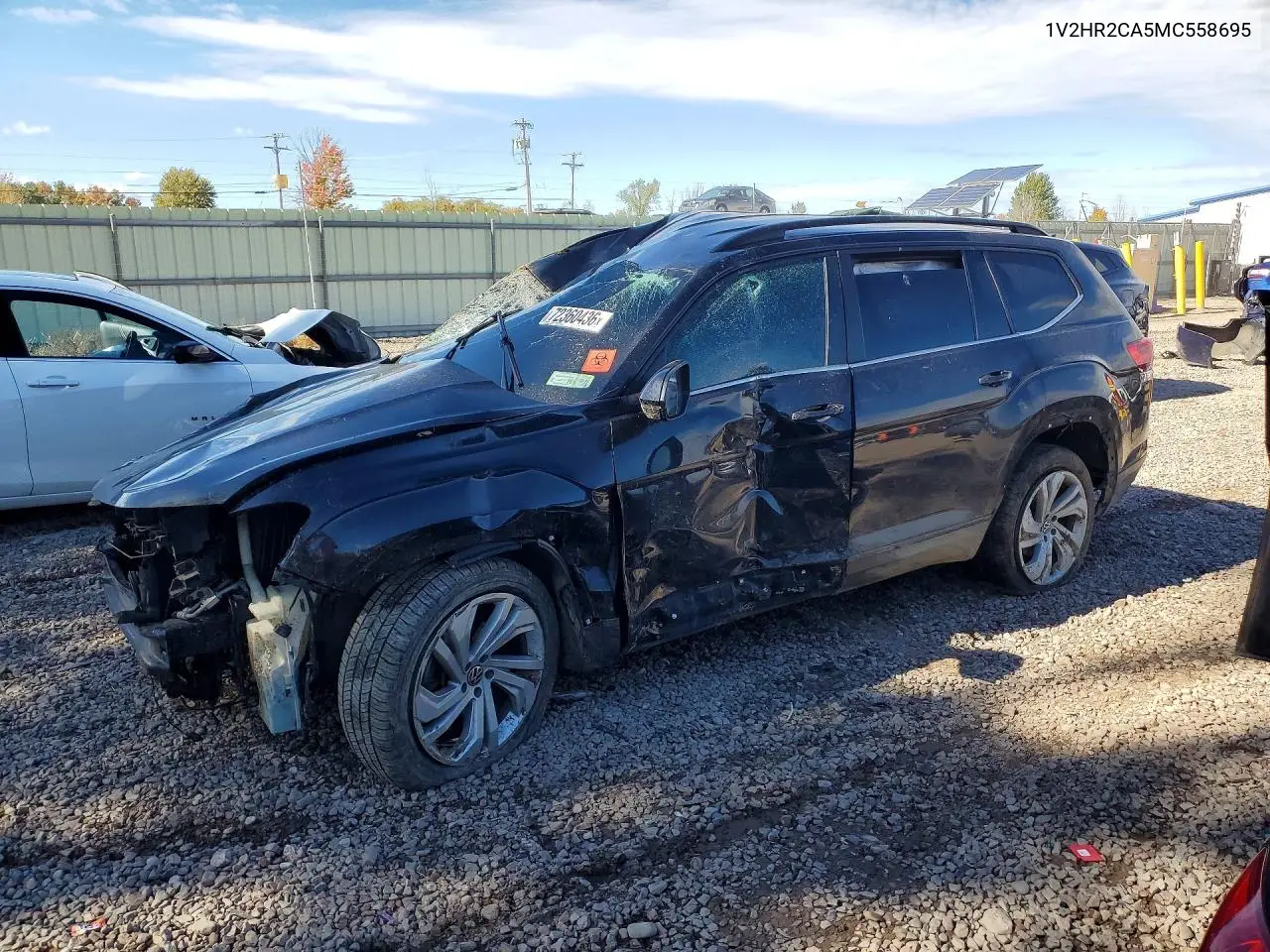 2021 Volkswagen Atlas Se VIN 1V2HR2CA5MC558695 фото 1