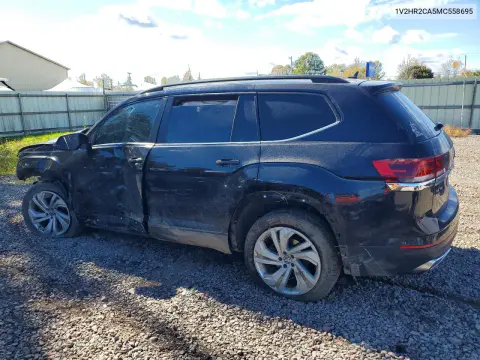 2021 Volkswagen Atlas Se VIN 1V2HR2CA5MC558695 фото 2