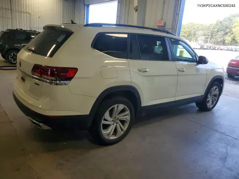 2022 Volkswagen Atlas Se VIN 1V2KP2CAXNC530243 фото 3