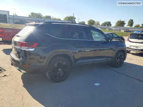 2022 Volkswagen Atlas Se VIN 1V2HR2CA0NC517957 фото 3