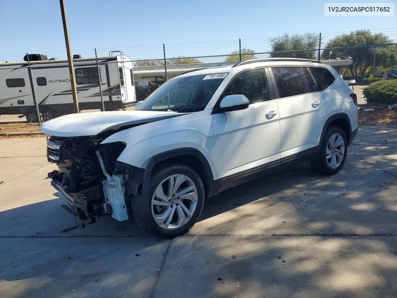 2023 Volkswagen Atlas Se VIN 1V2JR2CA5PC517652 фото 1