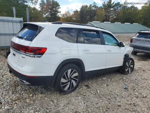 2024 Volkswagen Atlas Se VIN 1V2KR2CA2RC611169 фото 3