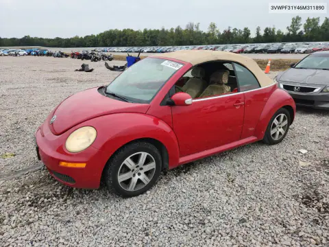 3VWPF31Y46M311890 — 2006 Volkswagen Beetle, Биологическая / Химическая опасность, фото до ремонта