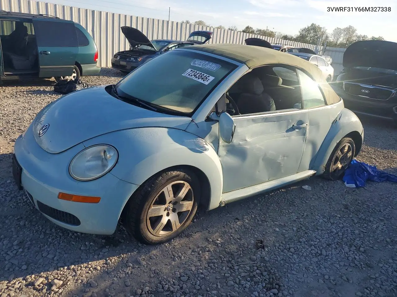 2006 Volkswagen New Beetle Convertible Option Package 1 VIN 3VWRF31Y66M327338 фото 1