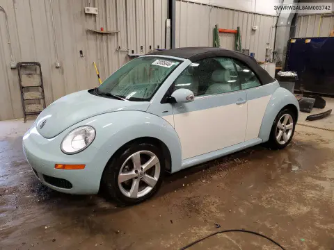 3VWRW3AL8AM003742 — 2010 Volkswagen Beetle, Задняя часть, фото до ремонта