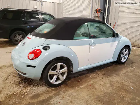 2010 Volkswagen New Beetle VIN 3VWRW3AL8AM003742 фото 3