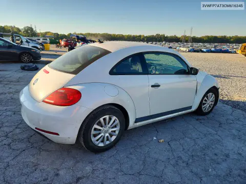 2012 Volkswagen Beetle VIN 3VWFP7AT3CM616345 фото 3