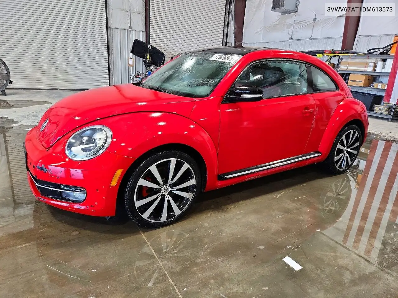 2013 Volkswagen Beetle Turbo VIN 3VWV67AT1DM613573 фото 1