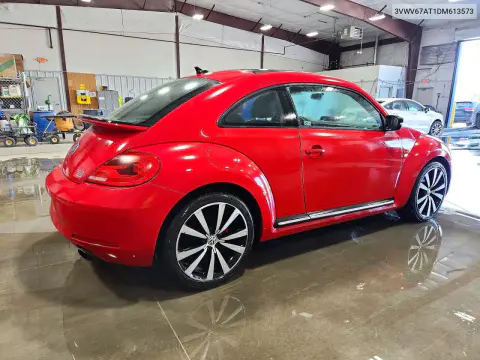 2013 Volkswagen Beetle Turbo VIN 3VWV67AT1DM613573 фото 3