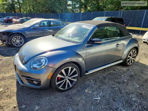 3VW7T7AT3FM804142 — 2015 Volkswagen Beetle, Задняя часть, фото до ремонта