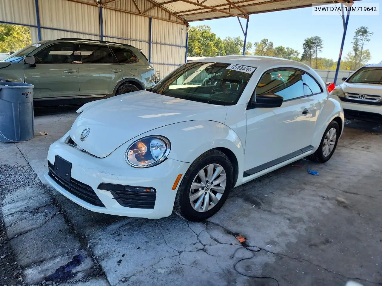 3VWFD7AT1JM719642 Volkswagen Beetle 2018 — повреждение Переворот, фото до ремонта