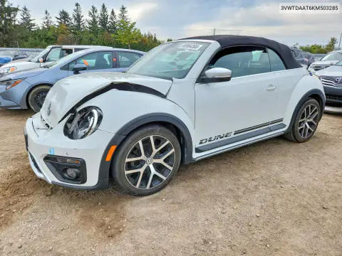 3VWTDAAT6KM503285 — 2019 Volkswagen Beetle, Передняя часть, фото до ремонта