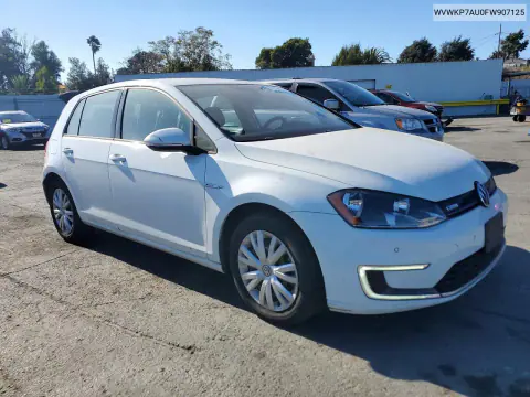 2015 Volkswagen E-Golf Limited VIN WVWKP7AU0FW907125 фото 4