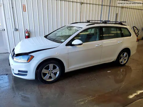 3VWCA7AU0FM501879 — 2015 Volkswagen Golf Sportsvan, Передняя часть, фото до ремонта