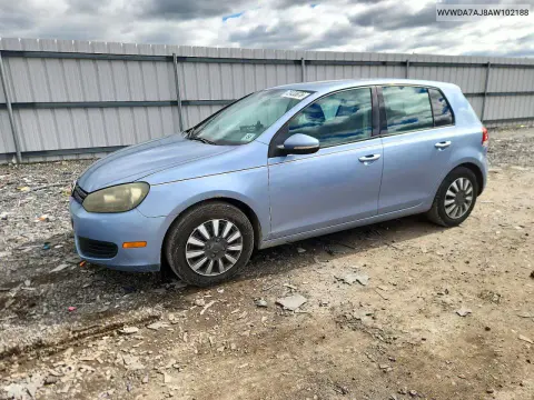 WVWDA7AJ8AW102188 — 2010 Volkswagen GOLF, Передняя часть, фото до ремонта