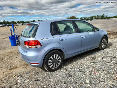 2010 Volkswagen Golf VIN WVWDA7AJ8AW102188 фото 3