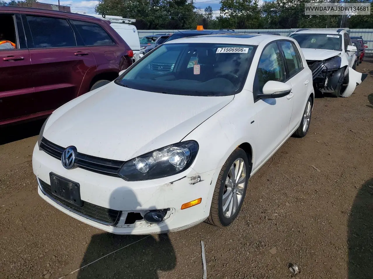 2013 Volkswagen Golf VIN WVWDA7AJ3DW134681 фото 1