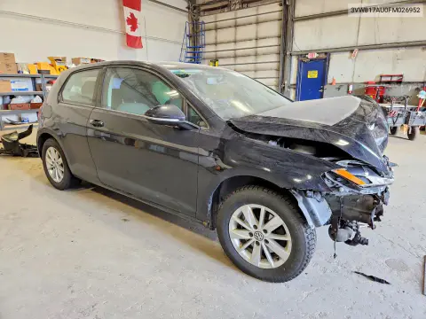 2015 Volkswagen Golf VIN 3VW817AU0FM026952 фото 4