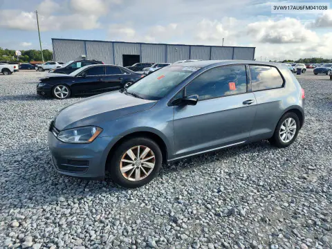 2015 Volkswagen Golf VIN 3VW917AU6FM041038 фото 1