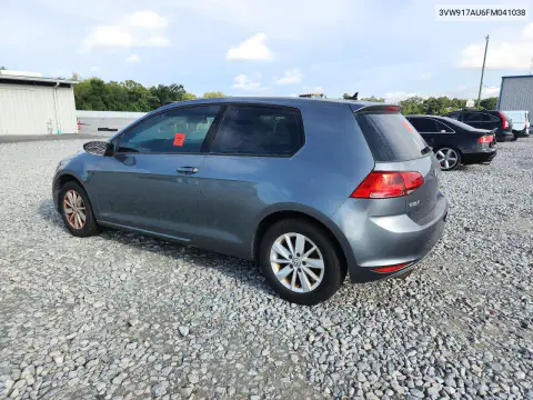 2015 Volkswagen Golf VIN 3VW917AU6FM041038 фото 2