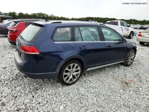2019 Volkswagen Golf Alltrack S VIN 3VWM17AU1KM516812 фото 3