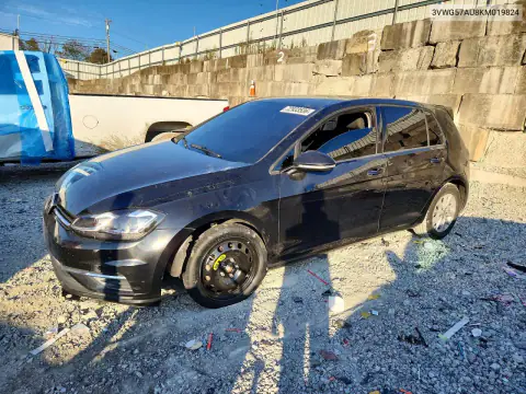 3VWG57AU8KM019824 — 2019 Volkswagen GOLF, Механические повреждения, фото до ремонта