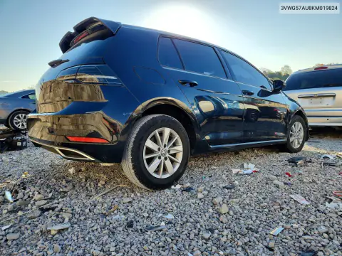 3VWG57AU8KM019824 — 2019 Volkswagen GOLF, фото 3 с аукциона Copart, Механические повреждения