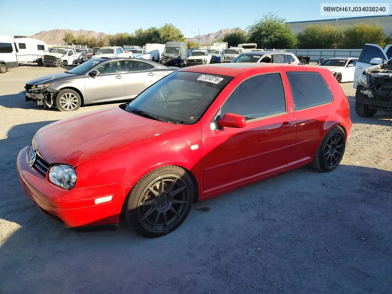 2003 Volkswagen Gti Vr6 VIN 9BWDH61J034038240 фото 1