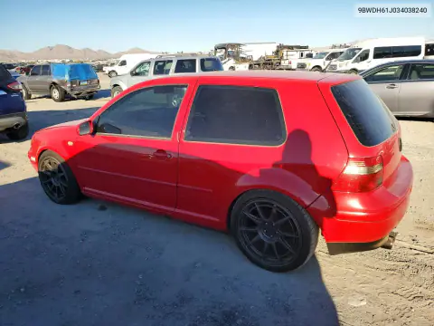 2003 Volkswagen Gti Vr6 VIN 9BWDH61J034038240 фото 2