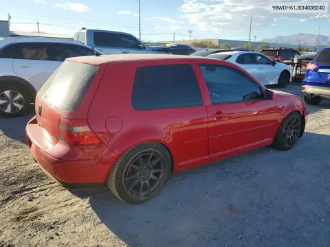 2003 Volkswagen Gti Vr6 VIN 9BWDH61J034038240 фото 3