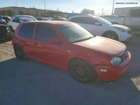 2003 Volkswagen Gti Vr6 VIN 9BWDH61J034038240 фото 4