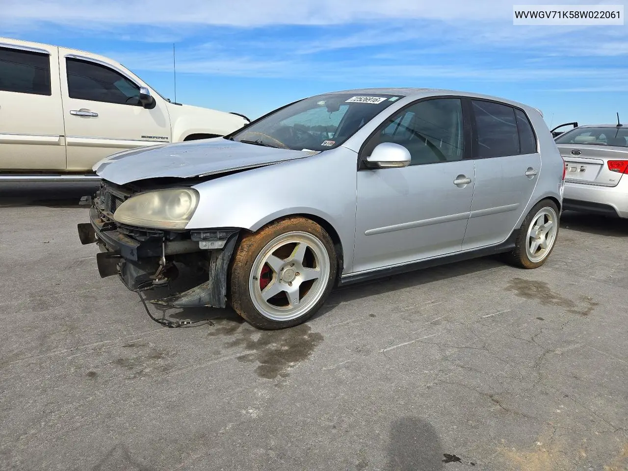 2008 Volkswagen Gti VIN WVWGV71K58W022061 фото 1