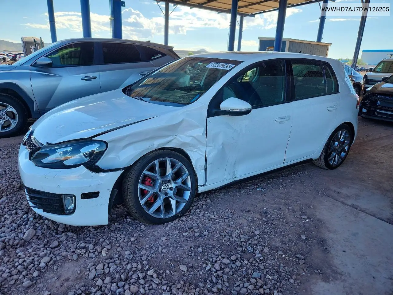 2013 Volkswagen Gti VIN WVWHD7AJ7DW126205 фото 1