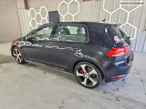 2015 Volkswagen Gti VIN 3VW547AUXFM085694 фото 2