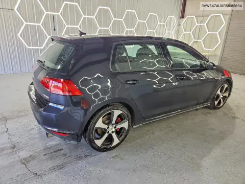 2015 Volkswagen Gti VIN 3VW547AUXFM085694 фото 3
