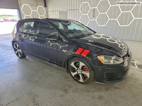 2015 Volkswagen Gti VIN 3VW547AUXFM085694 фото 4
