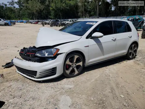 3VW5T7AUXHM013920 — 2017 Volkswagen GTI, Передняя часть, фото до ремонта