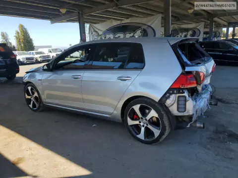 2017 Volkswagen Gti S/Se VIN 3VW447AU1HM051075 фото 2