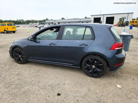 2018 Volkswagen Gti S VIN 3VW547AUXJM294152 фото 2