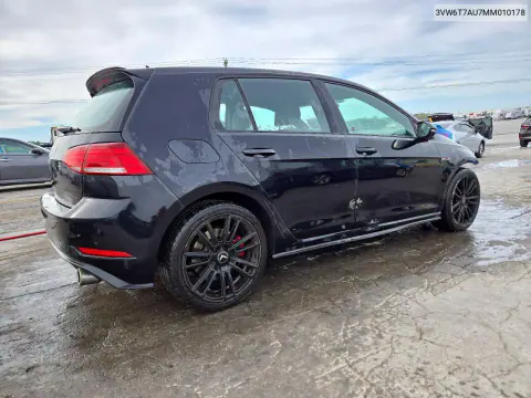 2021 Volkswagen Gti S VIN 3VW6T7AU7MM010178 фото 3