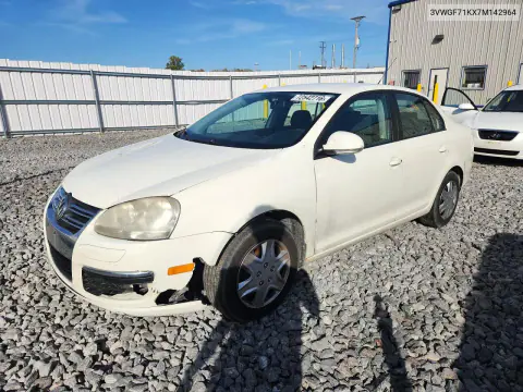 2007 Volkswagen Jetta VIN 3VWGF71KX7M142964 фото 1