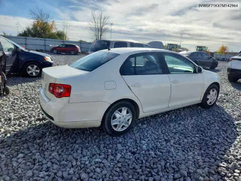 2007 Volkswagen Jetta VIN 3VWGF71KX7M142964 фото 3