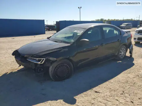 3VW2K7AJ9BM305979 — 2011 Volkswagen Jetta, Передняя часть, фото до ремонта