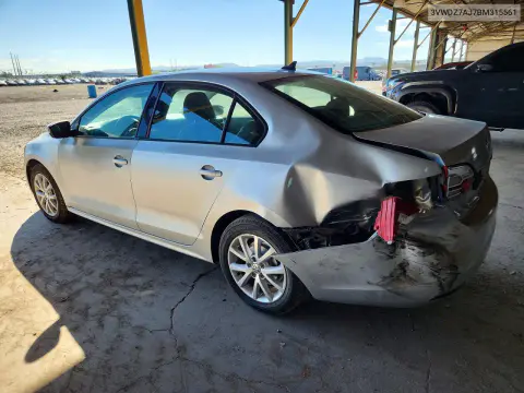 2011 Volkswagen Jetta Se VIN 3VWDZ7AJ7BM315561 фото 2