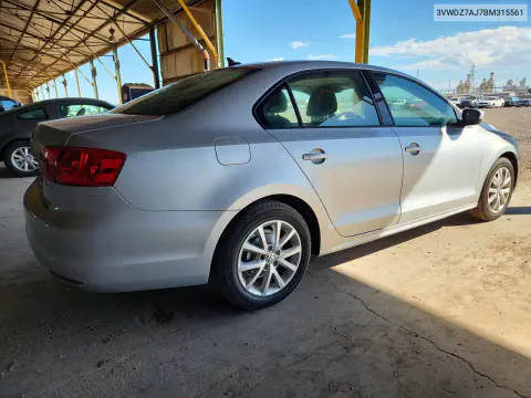2011 Volkswagen Jetta Se VIN 3VWDZ7AJ7BM315561 фото 3