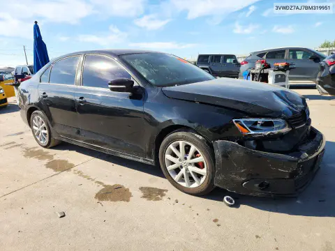 2011 Volkswagen Jetta Se VIN 3VWDZ7AJ7BM319951 фото 4